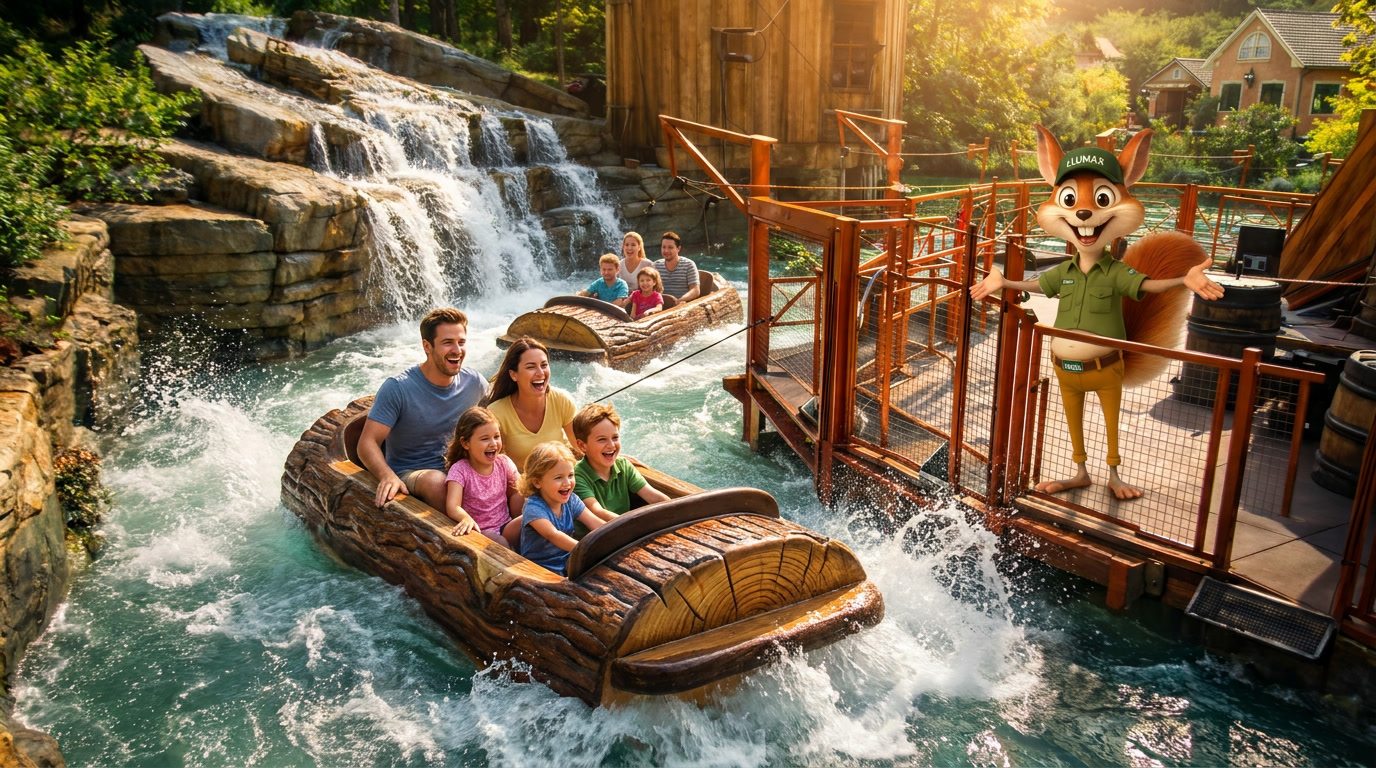 Flying Boat Wasserattraktion im Lumax Spieleland