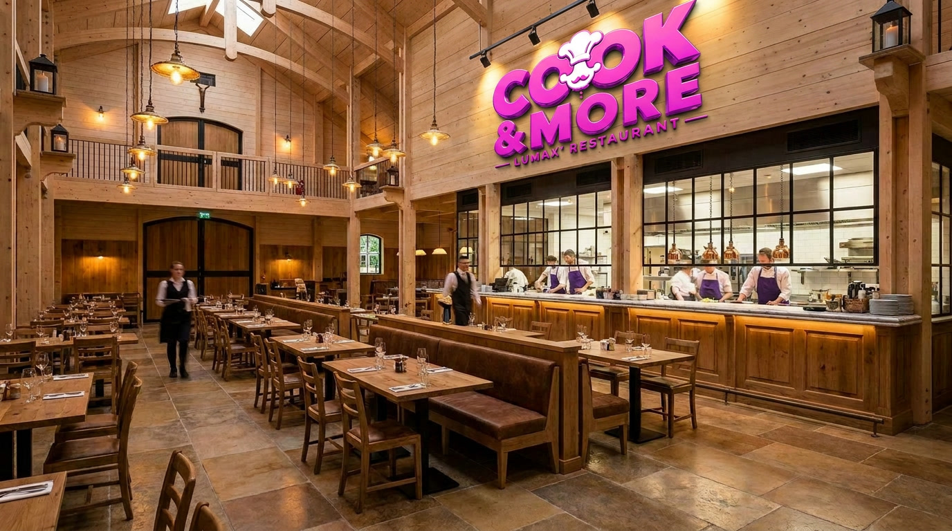Cook & More – Lumax Restaurant mit offener Küche