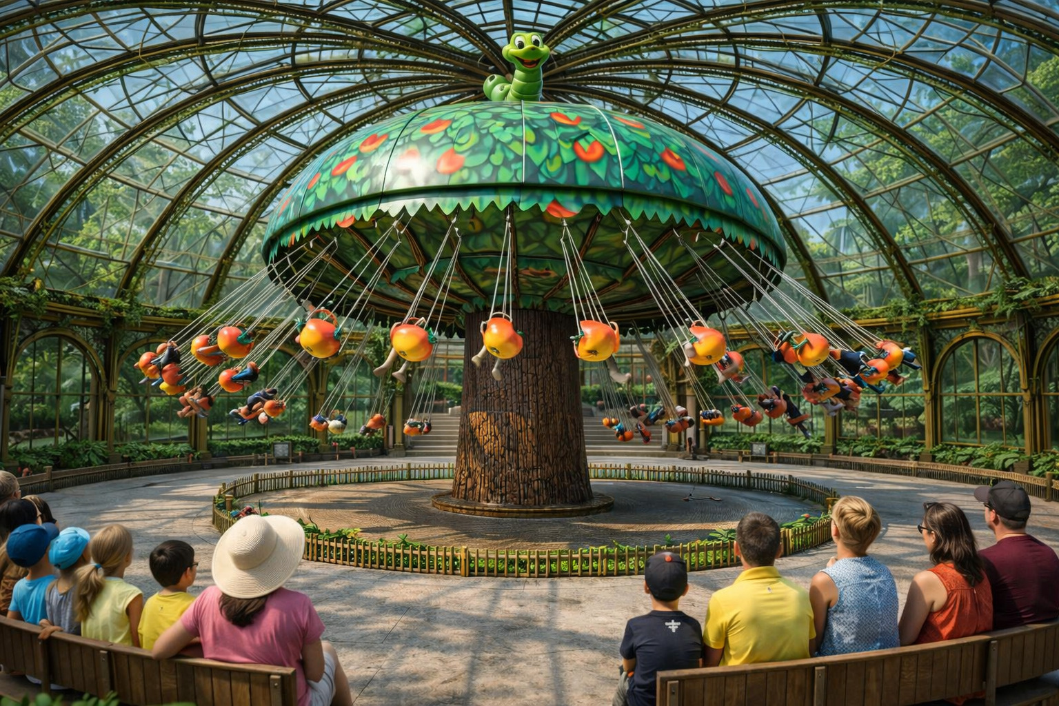Spielewelt mit Karussell im Lumax Park